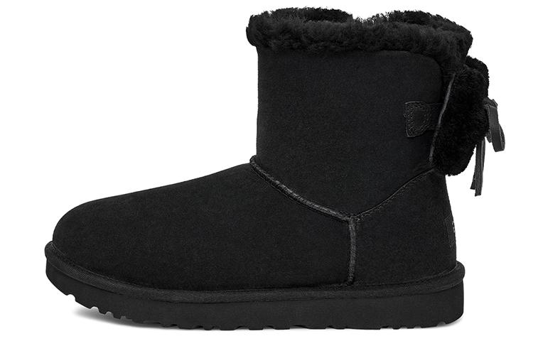UGG Classic Double Bow Mini  Black  Women s 1127130-BLK 37