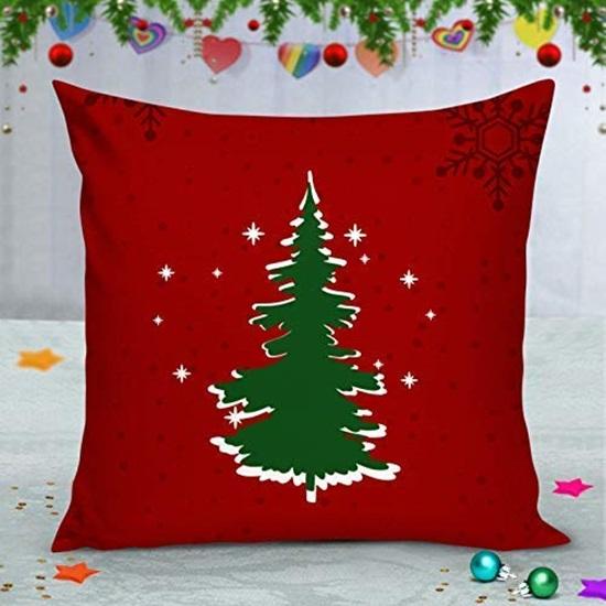 Set of 5 Cushion Covers 30.48  Cm Christmas Decorations Cushion Cover for Sofa  Xmas Theme Cushion Cover