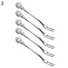 5Pcs/Set Fruit k Long Handle Easy to Use Stainless Steel Small Creative 5.3 Inches Cake k Tableware Accessories