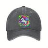 Rainbow Shamrock Unicorn Baseball Cap Adjustable Cotton Casual Vintage Hat for Men Women