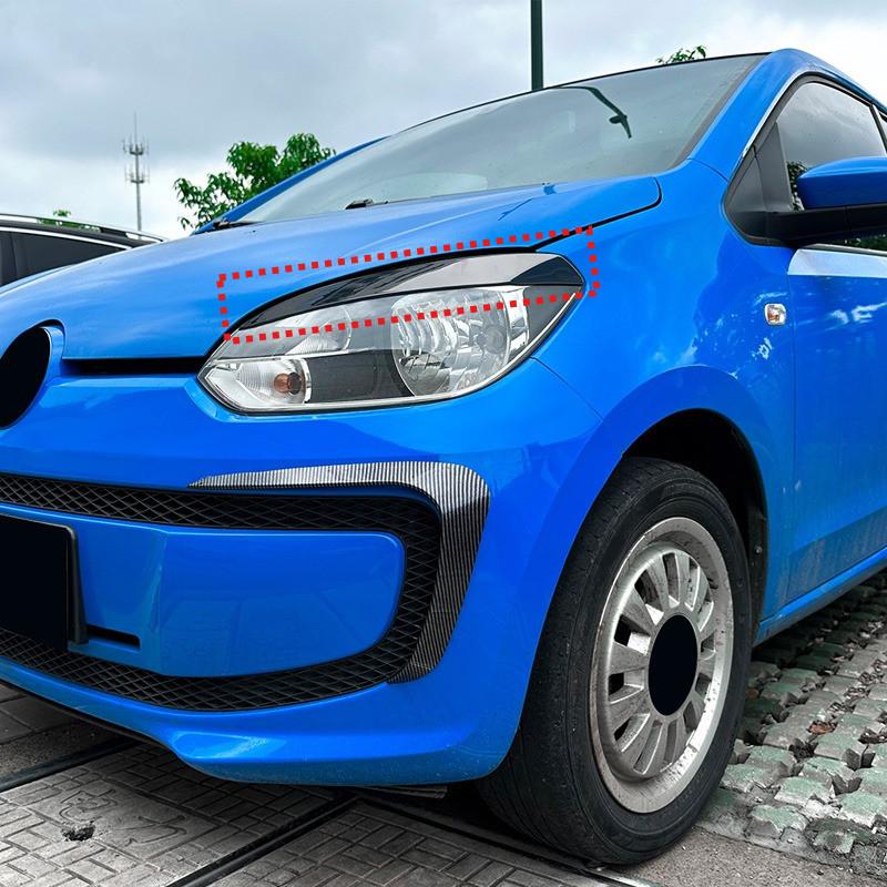 Dekoracja Brwi Reflektora Samochodowego Dla VW UP 2011 2012 2013 2014 2015 Naklejka Wykończeniowa Lampy Głównej Osłona Reflektorów Akcesoria