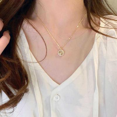 Star Moonlight Necklace Women's Niche Light Luxury Temperament High Niche Design Sense Star Pendant Necklace