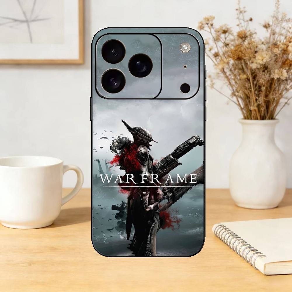 Video Game W-Warframe Phone Case Silicone black Soft For IPhone 17,16,15,14,13,12,11,SE,Plus Pro Max