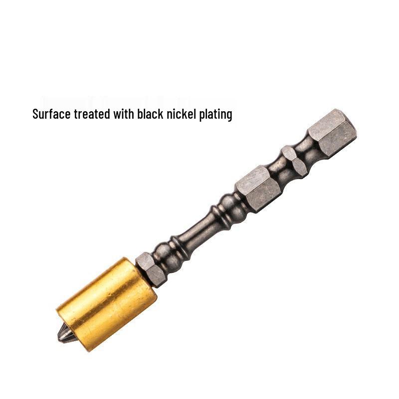 65mm Black Nickel Magnetic Phillips Head Screwdriver Bit - Alloy, Extended, Strong Magnetic