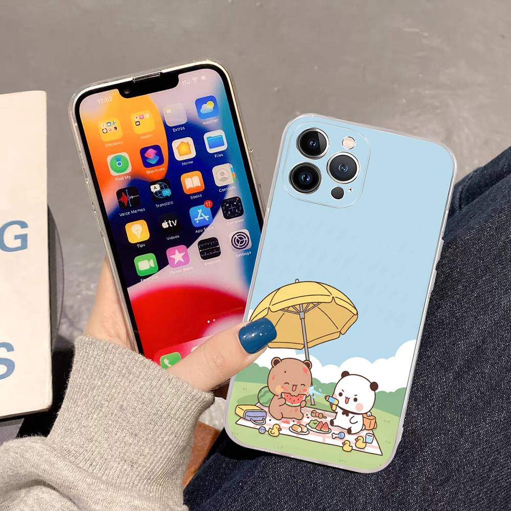

BuBu And DuDu Phone Case For IPhone 11 13 16 12 17 14 15 Pro Max Plus Soft Clear Back Cover Coque iPhone 16 pro