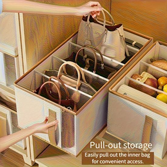 Caja organizadora plegable a prueba de polvo: Almacenamiento Ahorraespacio para Bolsas en Armarios, Residencias Estudiantiles, Dormitorios