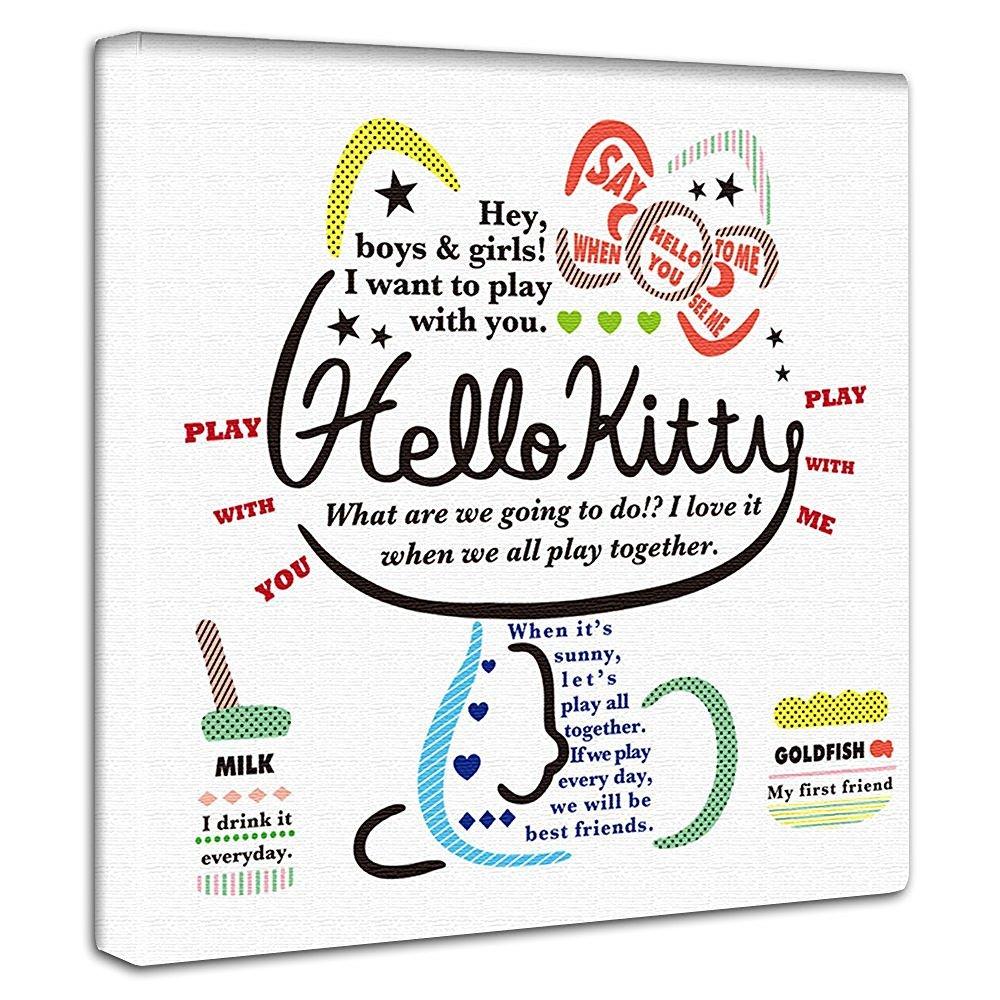 

Hello Kitty Cat Art 30cm x Made in Stylish Interior Living Room Fabric Panel, 30cm, Japan, Poster, Decor, Decor, Character, Pop, Colorful, Panel,