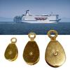 Marine Grade Copper Pulley Sheave Wheel Suitable for Sailboats and Fishing Vessels Corrosion Resistant Heavy Duty Design
