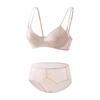 French Satin & Lace Push-Up Bra - Minimizer for Large Busts, Double Strap, Comfortable & Sexy Summer Wear