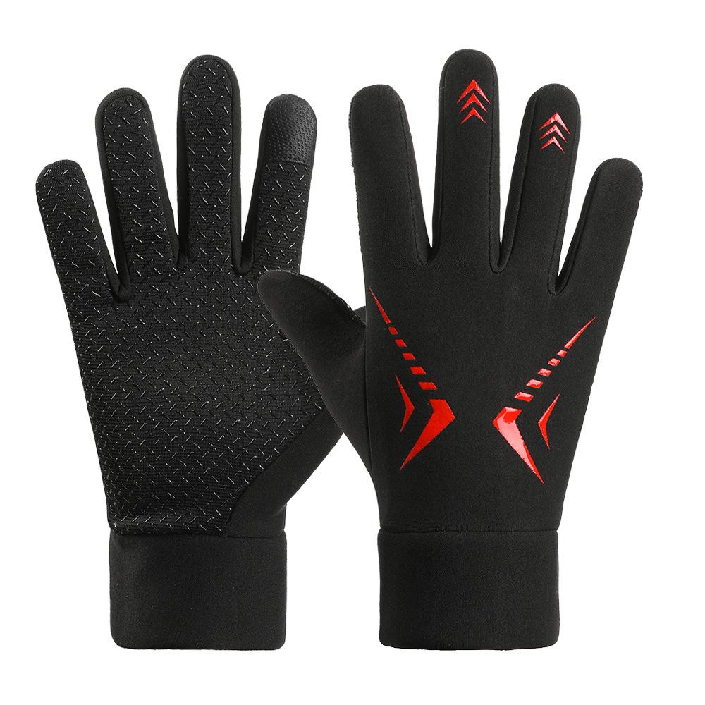 Warm Gloves for Men Outdoor Cycling Sports Windproof Waterproof Non Slip Touch Screen Mountaineering Motorcycle Autumn and Winter Gloves