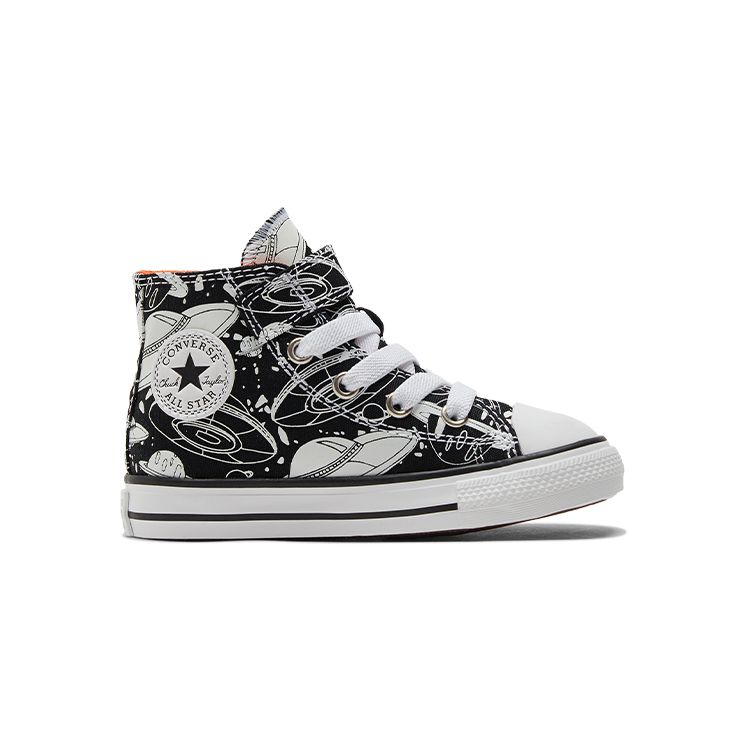 Converse Chuck Taylor All Star Canvas Trendy Versatile High Top Walker Shoes Baby Shoes Black White 773087C