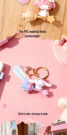 Sanrio Cinnamoroll & Kuromi Charm Keychain Pendant