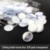 Round Transparent No-Trace Hooks: 2/3/4cm Strong Adhesive, No-Drill Ceiling Mount Hanging Hooks