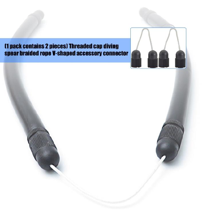 Spearfishing Connector Spear Connection Accessories Wishbone Latex Tube Adapter Fishing Tool Wear Resistant 14mm Thread
