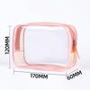 Clear Makeup Bag Travel Cosmetic for Women Make Up Organizer Pouch Pink
