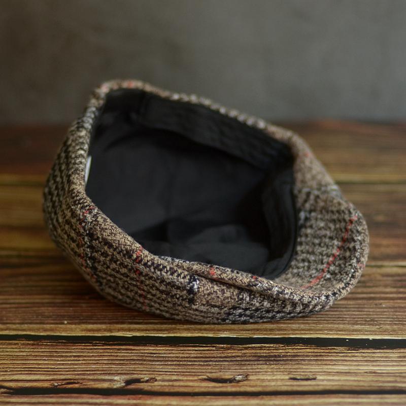 Cappello da giornalaio da uomo autunno inverno misto lana basco da uomo uomo e donna Inghilterra Gatsby cappello retrò berretto piatto da conducente