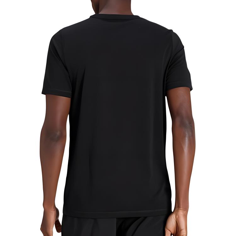 Puma Modern Print Logo Crew Neck T-Shirt Men Tops Black 844156-01