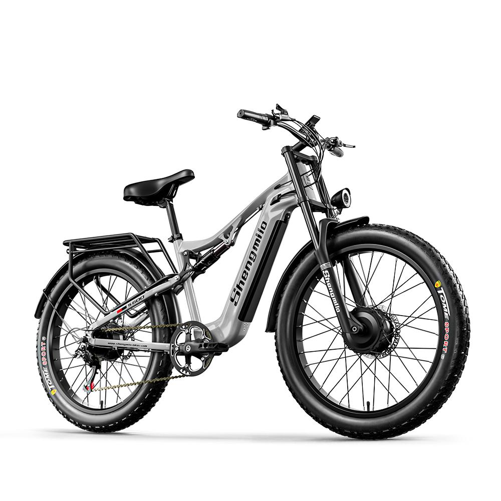 Shengmilo S600 Electric Bicycle 2000W Dual Motor 48V17.5AH Electric Bike 26 Inch Fat Tires E-Bike For Adult Mountain Ebike