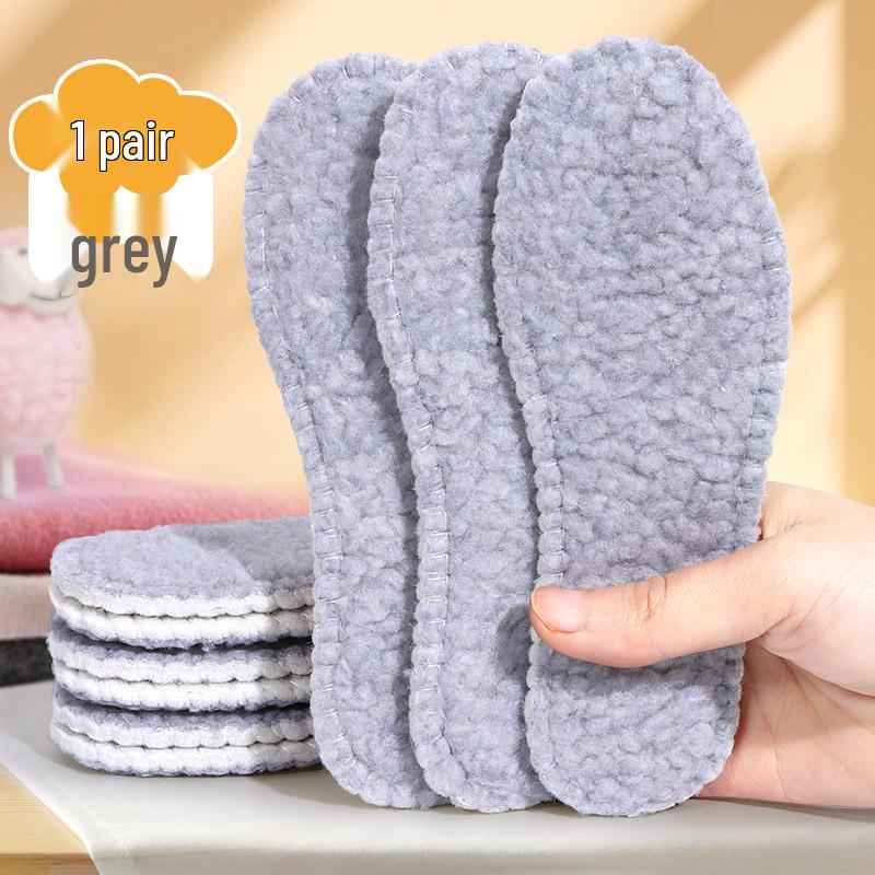 Детские шерстяные стельки на флисовой подкладке - Толстые, Мягкие, Впитывающие для малышей и младенцев, Унисекс зимние стельки. Size 20/15cm