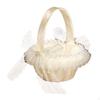 Cestini portafiori per matrimoni romantici decorati con pizzo in raso Contenitore per caramelle alla frutta elegante