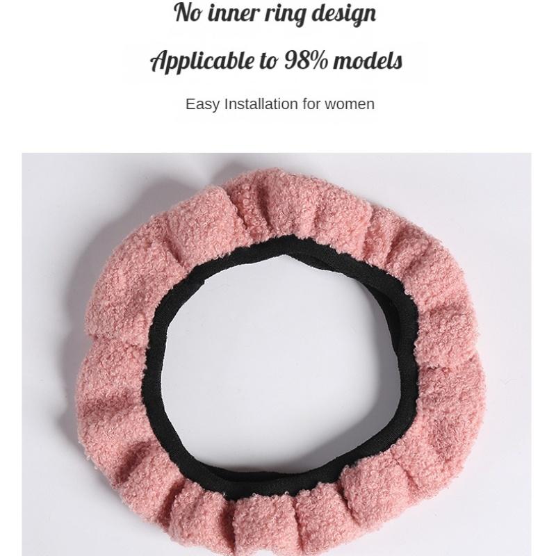 Lenkradbezug für Auto Ohne Innenring Geeignet für verschiedene Lenkradformen Warmhalten Rutschfest