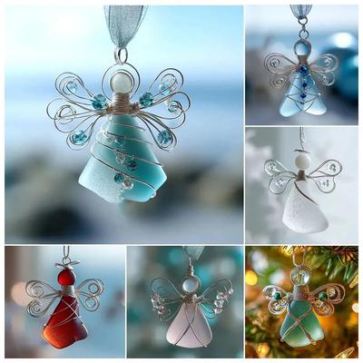 Sea Glass Angel-Tree Decoration Thoughtful Unique Present Present For Loved Ones