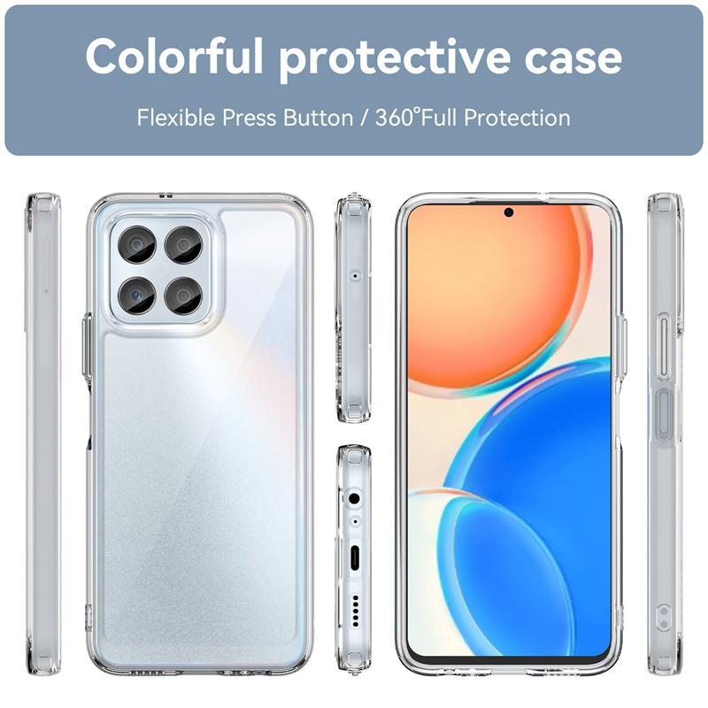 For Cover Honor X6A Case Honor X6A Capas Armor New Phone Bumper Back Shockproof Transparent Colour Frame Clear Fundas Honor X6A