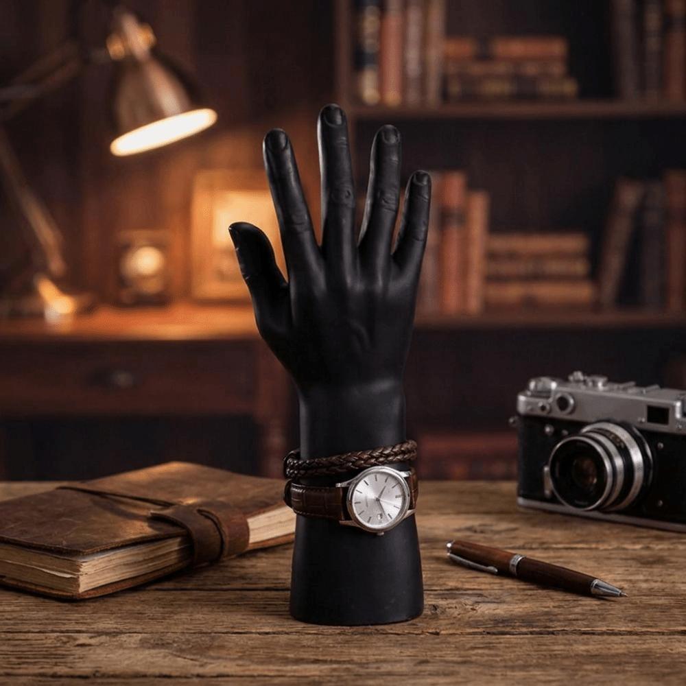 Matte harte Schaufensterpuppenhand Realistischer Hand-Display-Ständer Männliches Handmodell Schaufensterdekoration