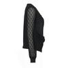 Spring and Autumn Women's Blouse Fashion Black Long Sleeve Comfortable Casual Top