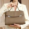 Genuine Leather Bag Women's 2025 New Fashion Top Layer Cowhide Elegant Women's Bag Large Capacity Simple Shoulder Handbag