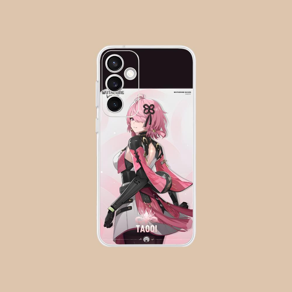 Wuthering Waves Taoqi Mobile Phone Case for Samsung Galaxy S25 S24 S23 S22 S21Plus FE Ultra Clear Colorful Cover Pretty Luxury