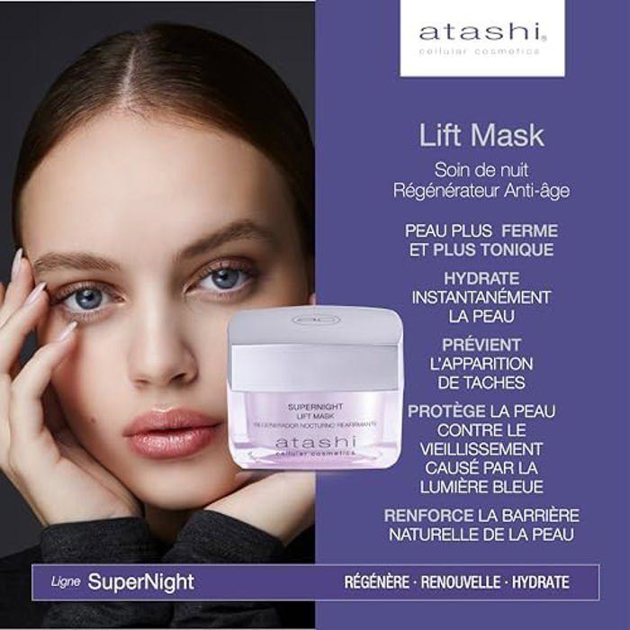 Masque facial - ATASHI - Supernight - 50 ml - Anti-âge - Vegan - Hydratant