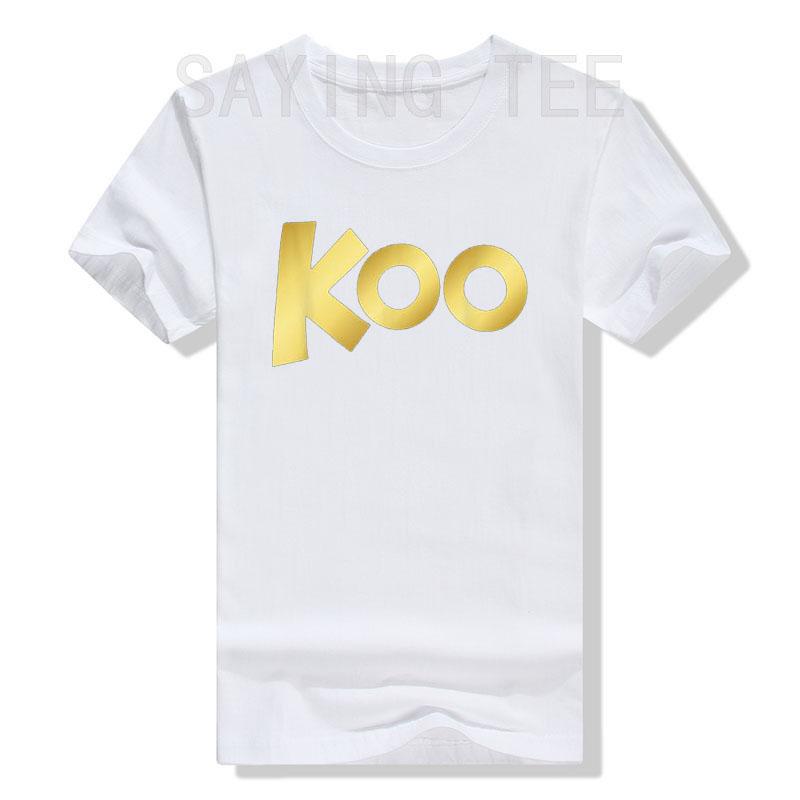 The Roo Kanga | Koo Koo Kangaroo T-Shirt Letters Printed Graphic Tee Tops Music Lover Graphic Outfits Short Sleeve Blouses Gifts