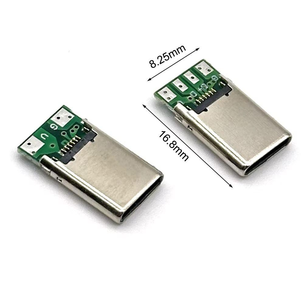 2Pin 4Pin USB Male Plug SB 3.1 Electric Terminal Jack Tail Type C Connector