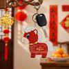 Traditional Year of Horse Crying Horse Keychain Mascot Mini Keyrings Gifts Acrylic Bag Pendant Spring Festival