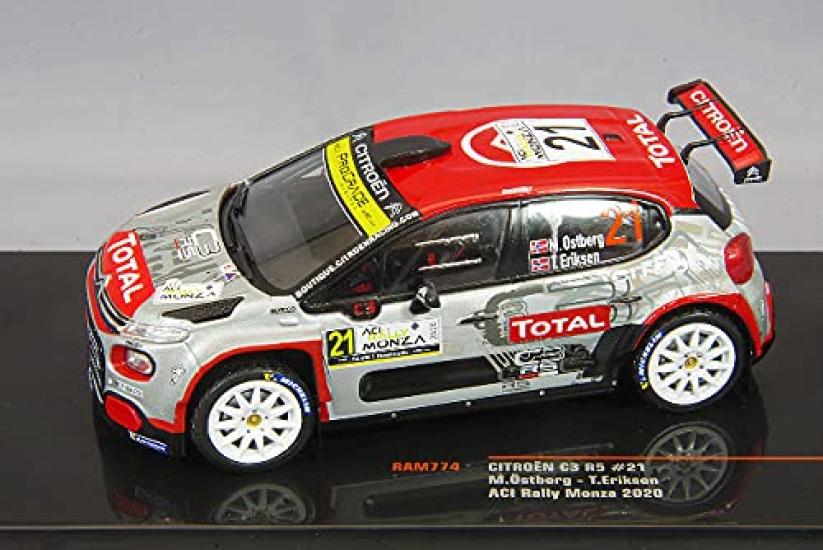 IXO Scale C3 R5 2020 ACI Rally Monza Eriksen 1/43 Citroën #21 M. Ostberg/T.