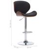VidaXL Chaise de Bar Siège de Bistro Chaise de Comptoir Tabouret de Bar Siège de Comptoir Tabouret de Pub Chaise de Bistro 287409