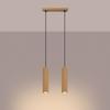 Lampa Wisząca Amber 2 Gu10 Złoty Alu Lumilo 15.531.55
