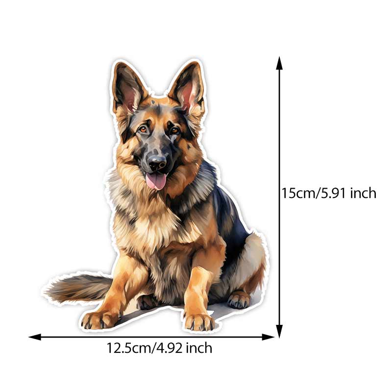 Alman Kurdu Araba Çıkartmaları Su Geçirmez Vinil Çıkartmalar Oto Gövde Cam Tampon Dekor Motosiklet Kask Çıkartmaları TM222