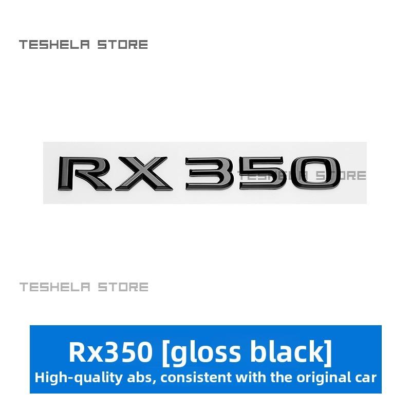 For Lexus RX300 RX350 RX450 RX450h Rear Trunk Emblem Tailgate Badge Black Logo 3D Adhesive Sticker Car Accessories