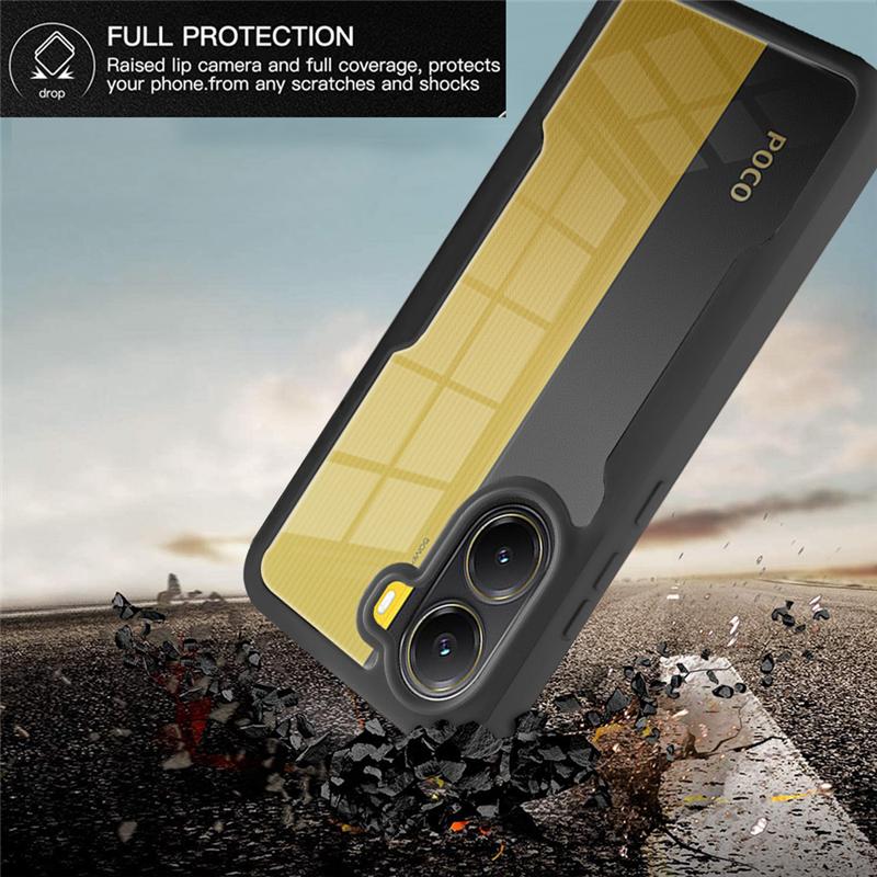 360 Full Body Screen Protector Transparent Case For Xiaomi Mi POCO X7 Pro / X6 Pro 5G Shockproof Phone Cover