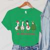 Fashion Funny Just A Goose Duck Xmas Print Tshirt Unisex Short Sleeve Tshirts Christmas Goose Unisex Summer Unisexs Clothing