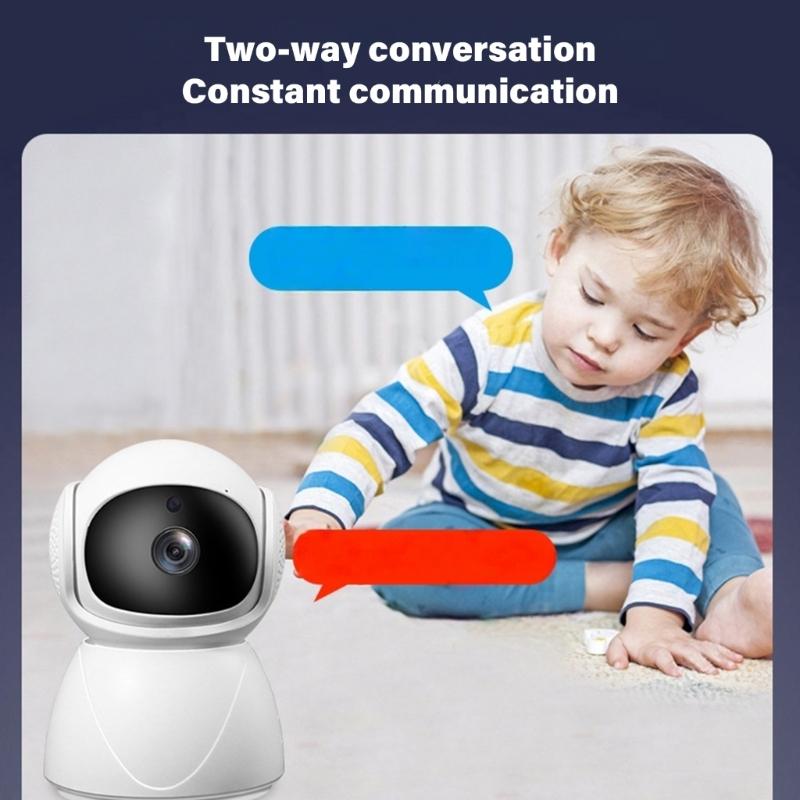 Full Coverage Home Surveillances Camera High-Definition Resolution Mobile App Control Durable ABS Design Indoor Surveillances