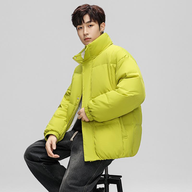 Men's Men's Down Jacket Casual and Versatile Stand-up Collar Winter Couple Outfit Thickened Warm Jacket