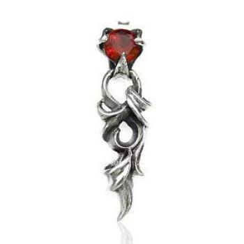 

Продается по 1 на ухо pi0414-red [Бренд 2PIECES] Серьги, мужские, серебро, мужские серьги, арабески, плющ, (красный)
