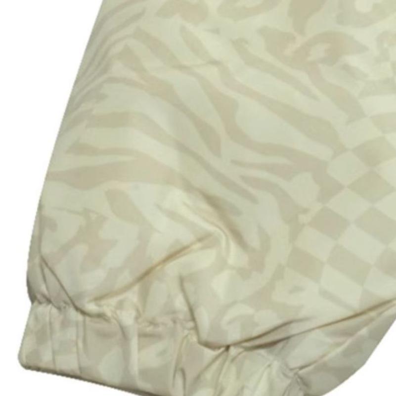 Vans All Over Print Hooded Warm Down Jacket Men Jackets Light-Beige VN0A7YJGYC4