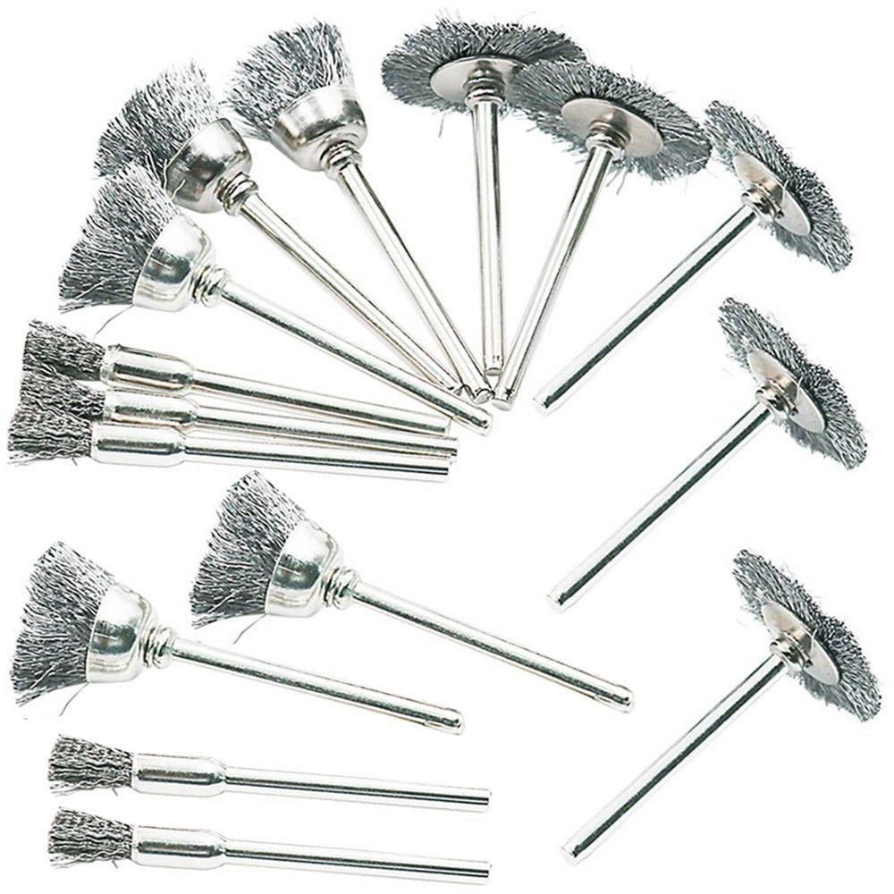 Accessories Electric Rotary Tools Polishing Grinding Brass Brush Kit Wire Wheel Buffing Sanding