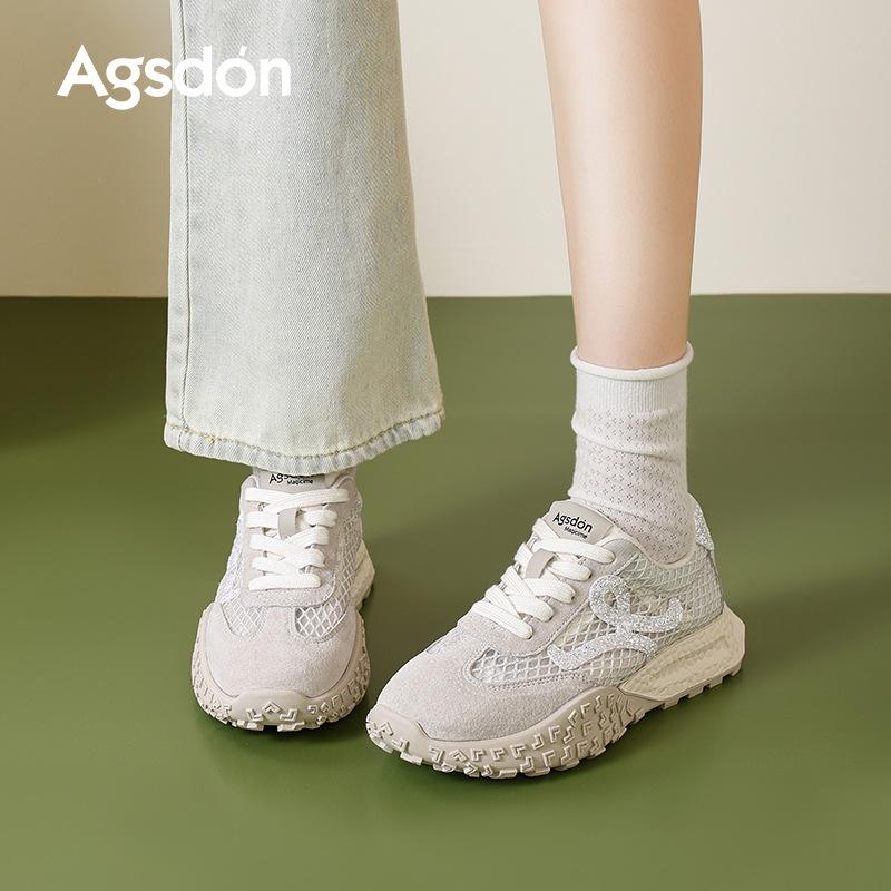 Augustine Argand Training Shoes Women's 2025 New Summer Platform Casual Sports Shoes Thin Mesh Sandals