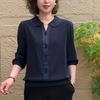 2026 Spring & Autumn Long-Sleeve Stylish T-shirt for Middle-aged Women