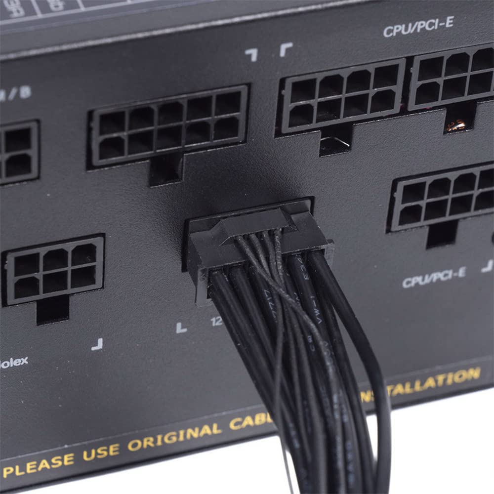 Cablecc 12VHPWR Power Modular Cable 16 Pin To 16 Pin for 3080 3090TI PSU Pin Graphics Card ATX3.0 PCI-E 5.0 12+4